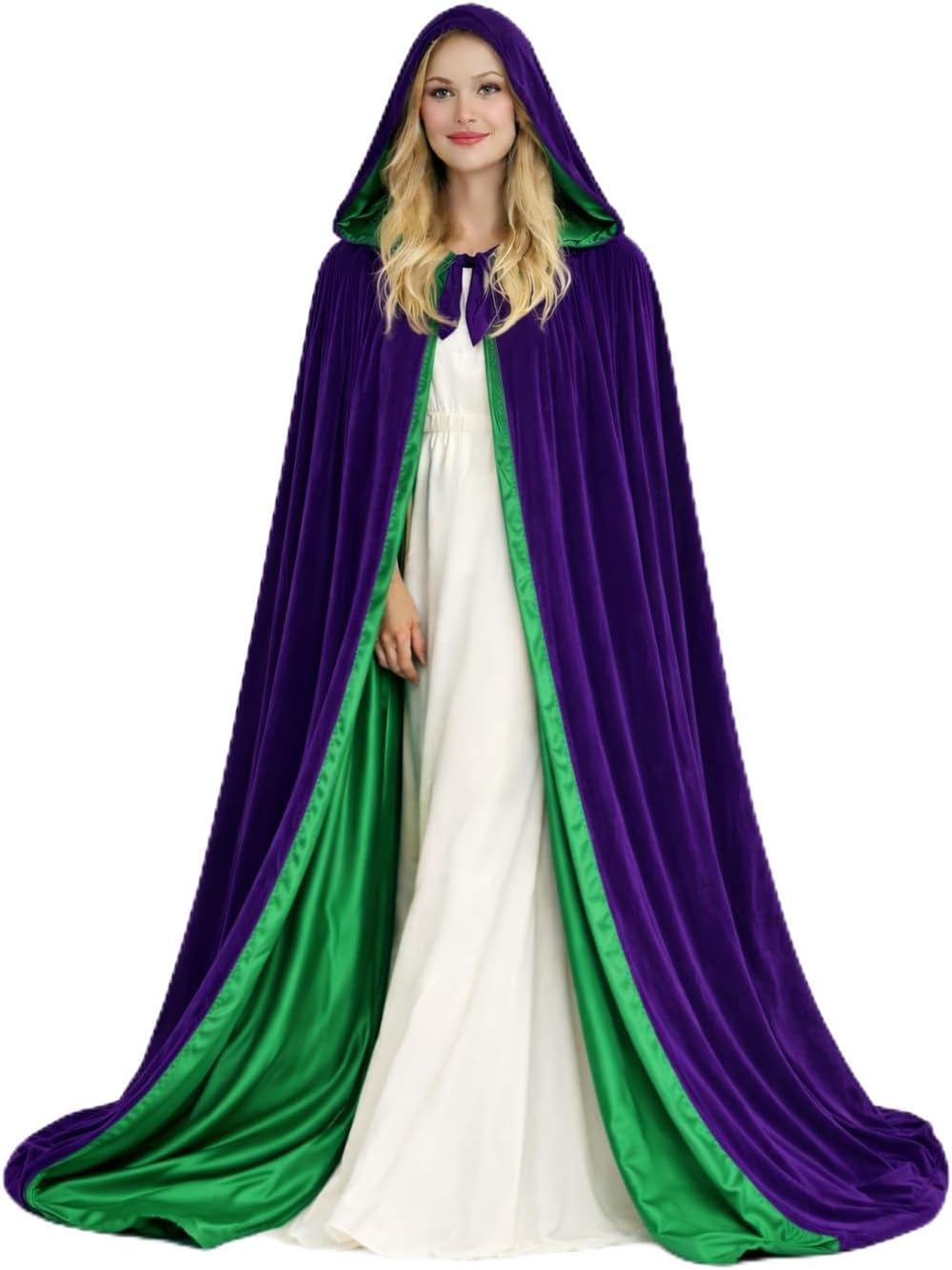 Cloak Fully lined in Satin - Medieval Renaissance Hooded Cape - Unisex Got Cosplay Cloak -Wedding Fashion