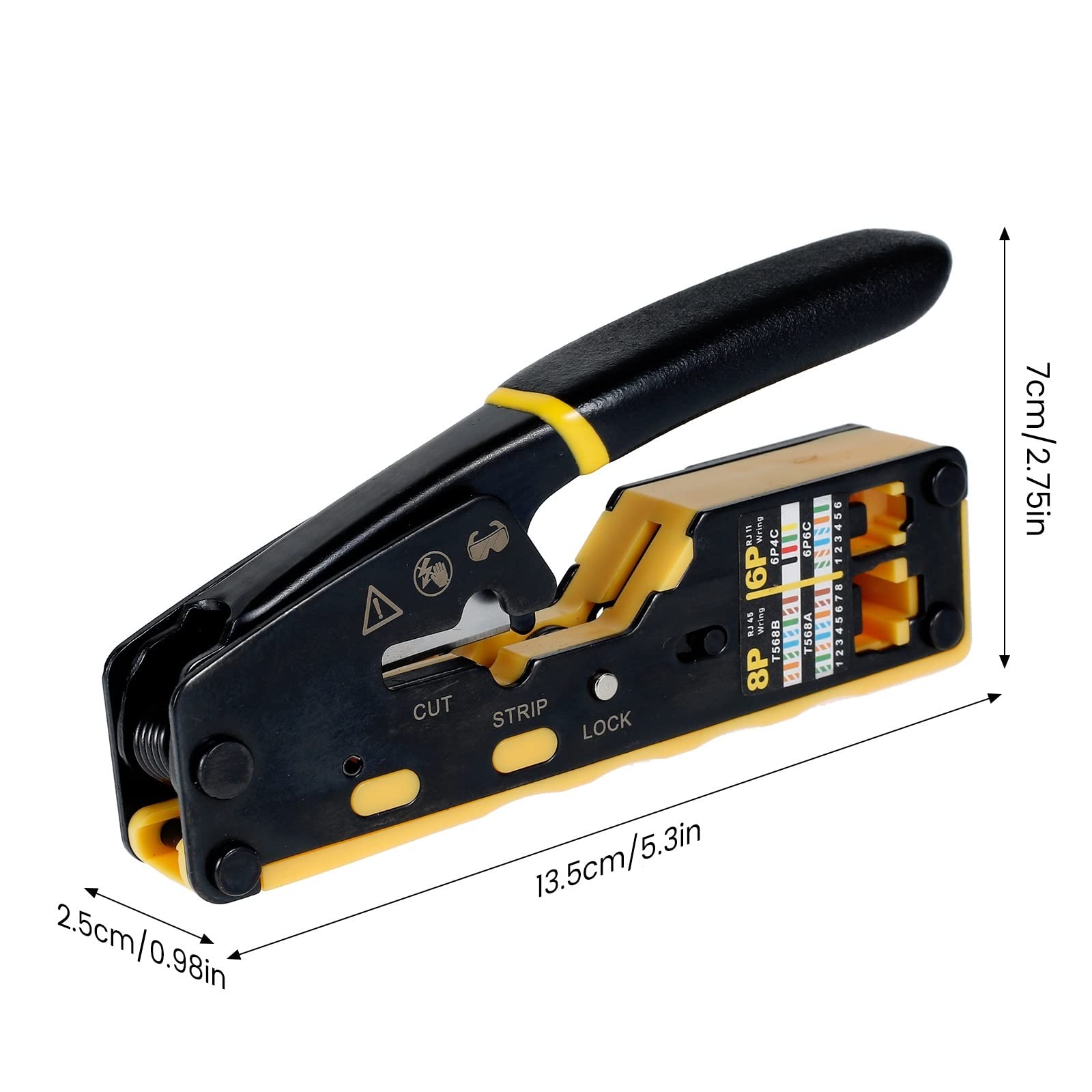 Outil de sertissage Outil de sertissage Outil de sertissage Direct Outil de sertissage de câble Ethernet réseau Kit d'outils de câblage Rapide Portable Pinces