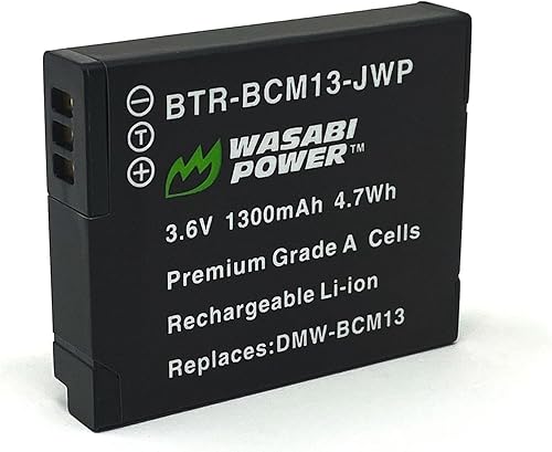 Miniatura 2 de Wasabi Power Batería (paquete de 2) y cargador dual micro USB para Panasonic DMW-BCM13 y DMC-FT5, DMC-LZ40, DMC-TS5, DMC-TS6, DMC-TS7, DMC-TZ40,