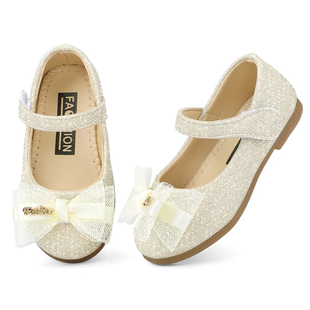 MK MATT KEELY Ballerine Princesse Glitter Shinning Fille Chaussure Mary Jane Bowknot 2-7 Ans Enfant