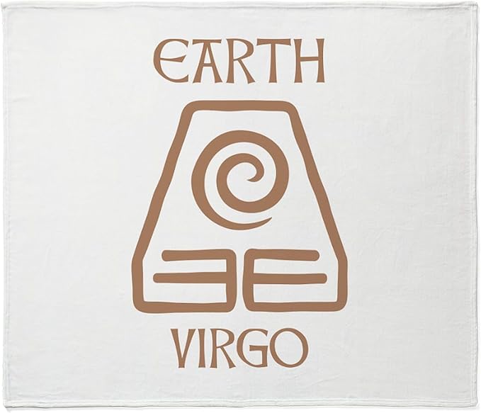 CafePress Earth Sign Symbol Astrology Virgo Throw Blanket Super Soft Fleece Plush Throw Blanket, 60