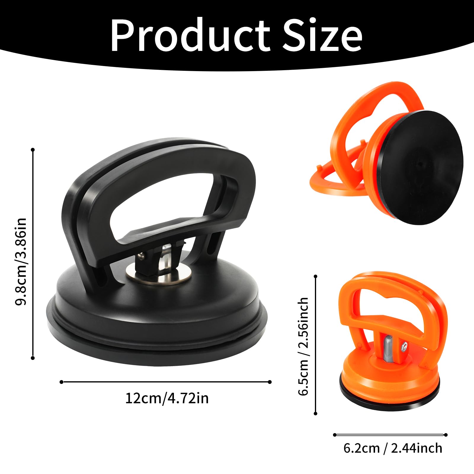 Kit 4 Estrattori Ammaccature Auto - Ventose Potenti, Per Vetri E Piastrelle - Foto 7