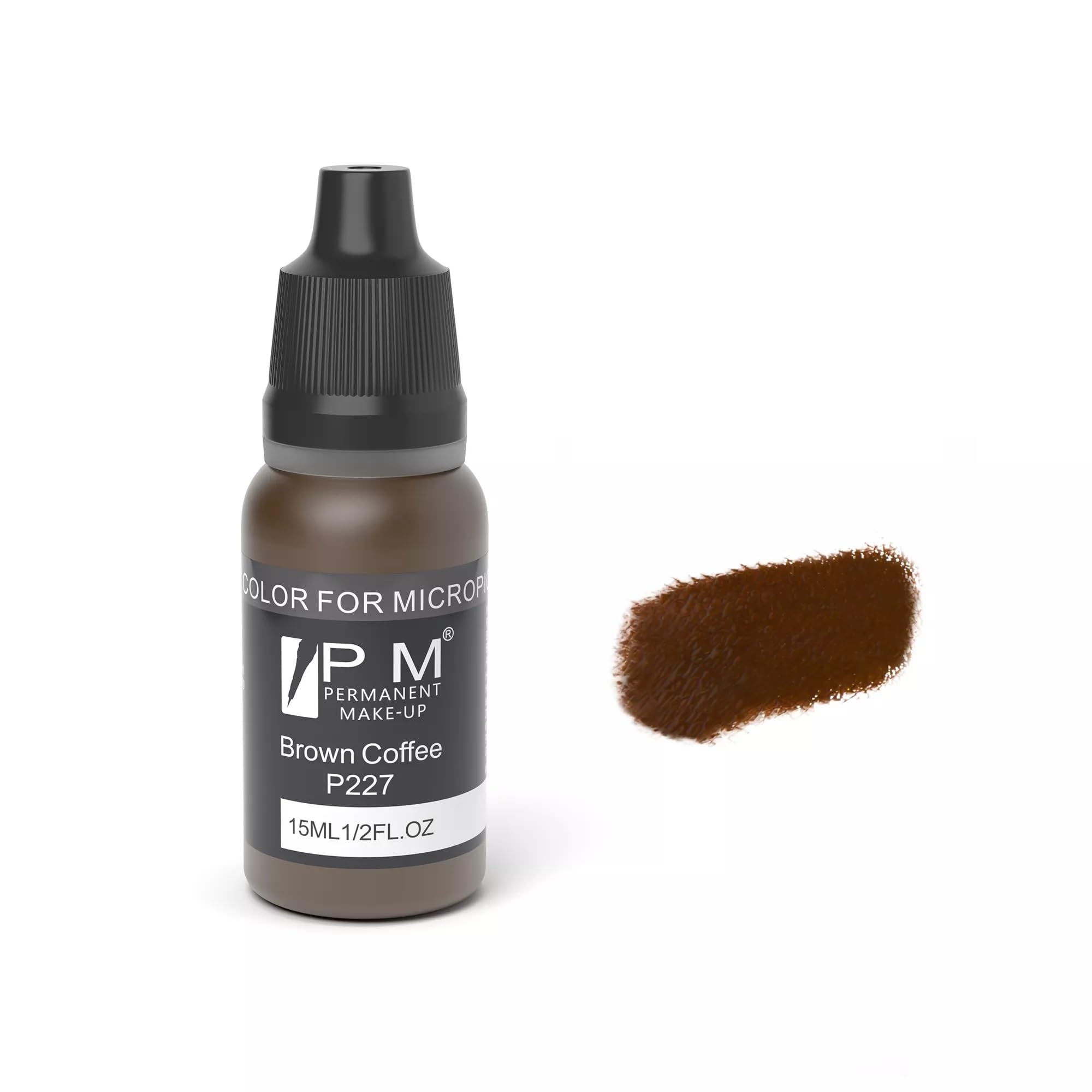 BELLE GAGA PM Permanent Makeup Cosmetic Color Micro Pigment ™ Eyebrows Permanent Makeup Pigment - Micro Pigment Cosmetic Colour Tattoo Ink Microblading Pigment (P227 Brown Coffee), 15ml
