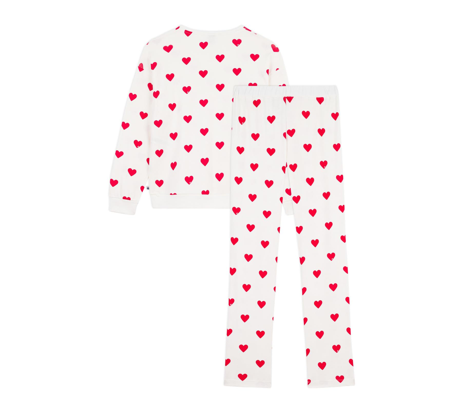 Pijama de Mujer de algodón con Estampado de Corazones