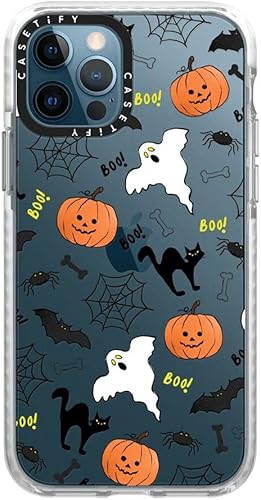 Miniatura 4 de CASETiFY Funda Impact para iPhone 1212 Pro - Boo! its Halloween - Clear Frost