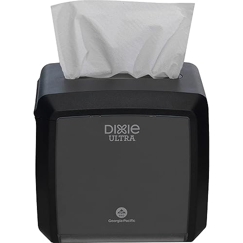 Miniatura 5 de Dixie Ultra - Dispensador de servilletas entrelazadas de mesa por GP PRO (Georgia-Pacific), negro, 54527A, capacidad para 275 servilletas, 7.600