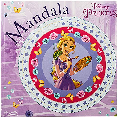 großes Malbuch - Mandala - quadratisch - Disney Princess - Prinzessin - Mädchen - Dickes Kindermalbuch - 24 Seiten - für… – Bild 5