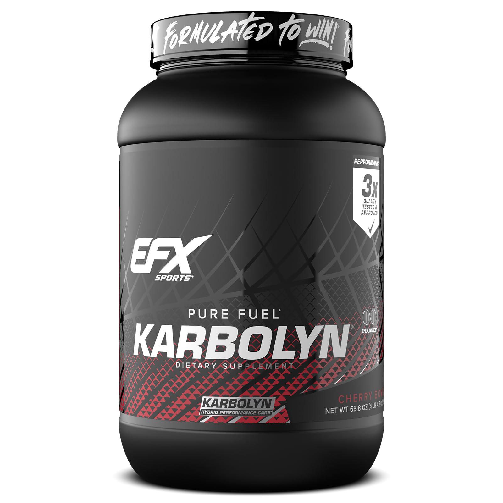 Karbolyn Fuel | Fast-Absorbing Carbohydrate Powder | Carb Load, Sustained Energy, Quick Recovery | Stimulant Free | 37 Servings (Cherry Bomb)