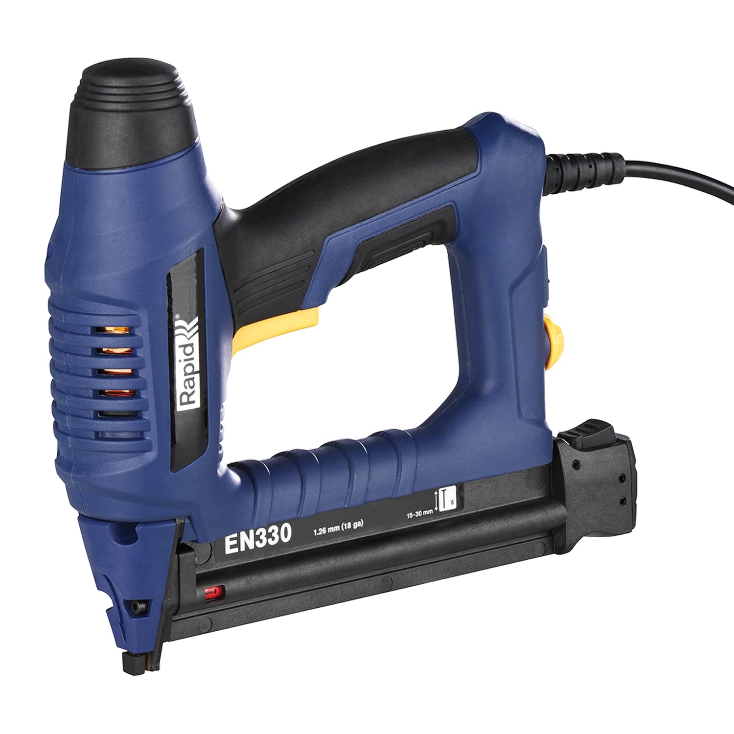 Rapid EN330 Chiodatrice Elettrica per Chiodi n.​8 con Caricatore a Pulsante, Grilletto a Risposta Istantanea, Adatta a Rifiniture di Telai, Finestre e Porte o per Decorazioni (5001386)​, Blister
