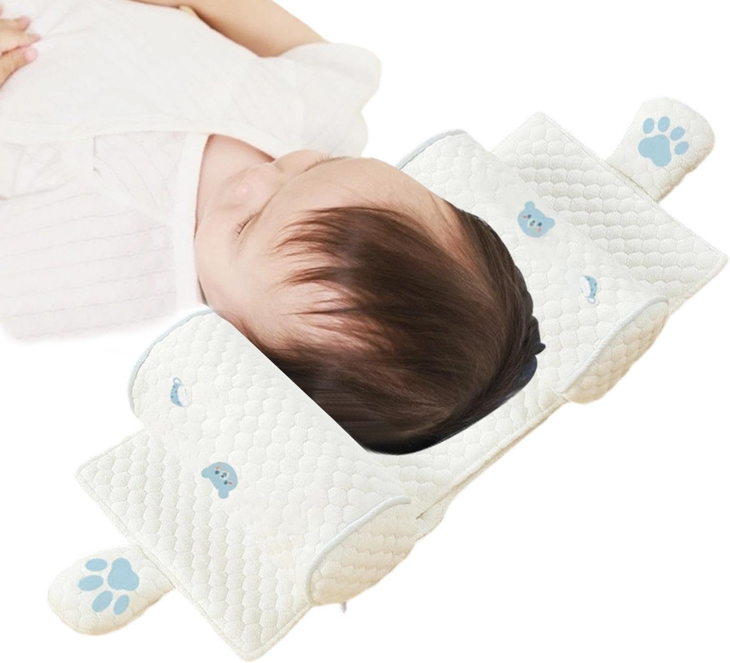 Kids Pillow Case - Soft Cotton Stroller Pillow Cover, Breathable Small Replacement Cushion Case, Travel Sleeping Protector, Gentle Fabric Bedding Accessory for Home Nursery Bedroom Outdoor