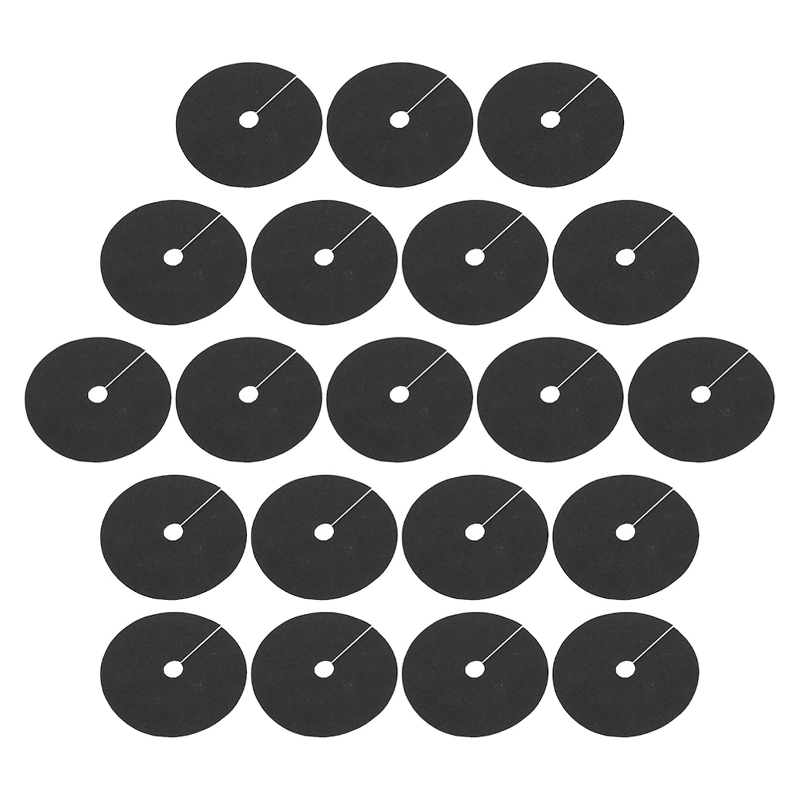 COOLHIYA 40 pack Round Tree Mulch Rings Non-Woven Weed Barrier Mats Plant Weed Mats Moisture Retention Control Cloth for Fruit Trees Garden and Orchard Use 5.91in