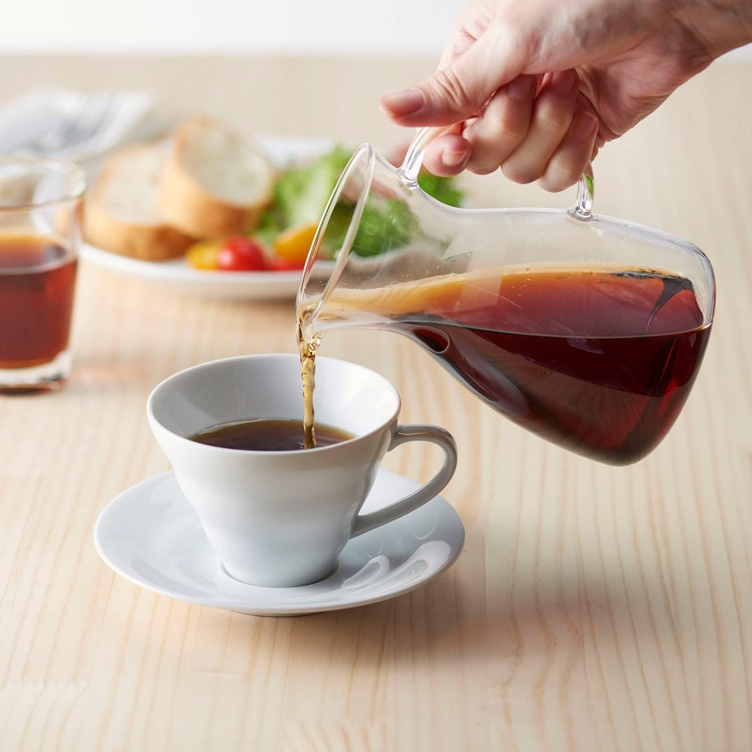 Hario Glass Coffee Decanter with Handle, 600ml, Clear