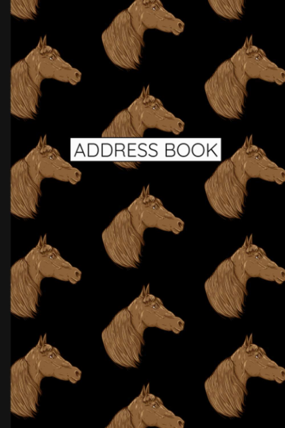 Address Book: Horse Lovers Contact Organizer With Alphabetical Tabs