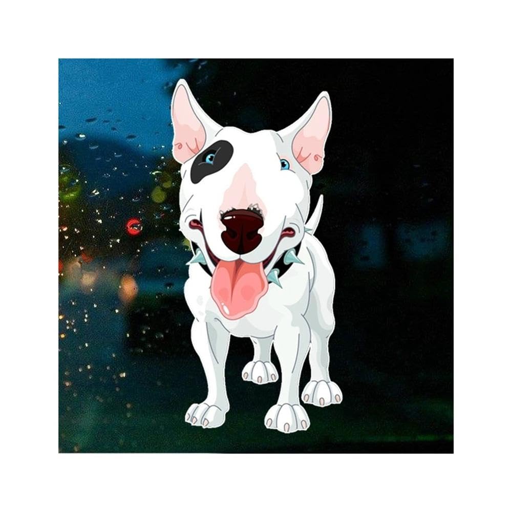 Car Sticker Bull Terrier Pit Bull Colorful Auto Motorcycles Exterior Accessories PVC Decal 20cm*10cm