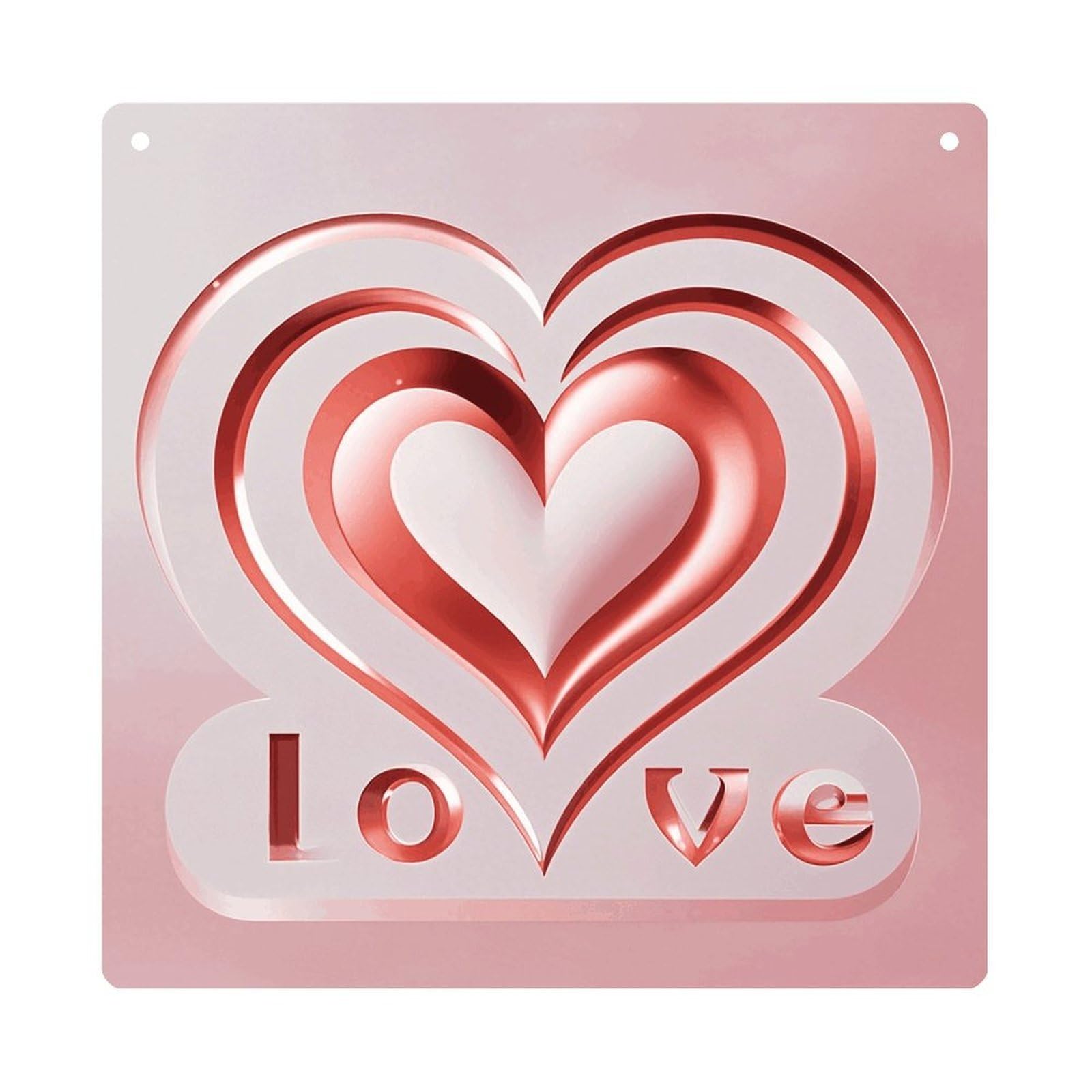 Love Heart Hanging Ornament Wall Decor Pendant