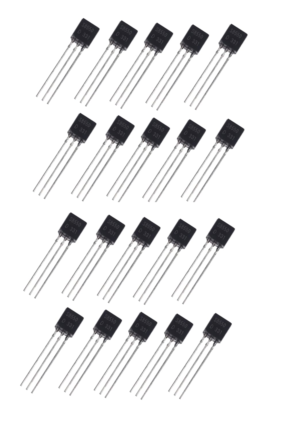 S8550 PNP Transistor, Audio Amplifier Component, 3-Pin TO-92 Package - Pack of 20-image-44