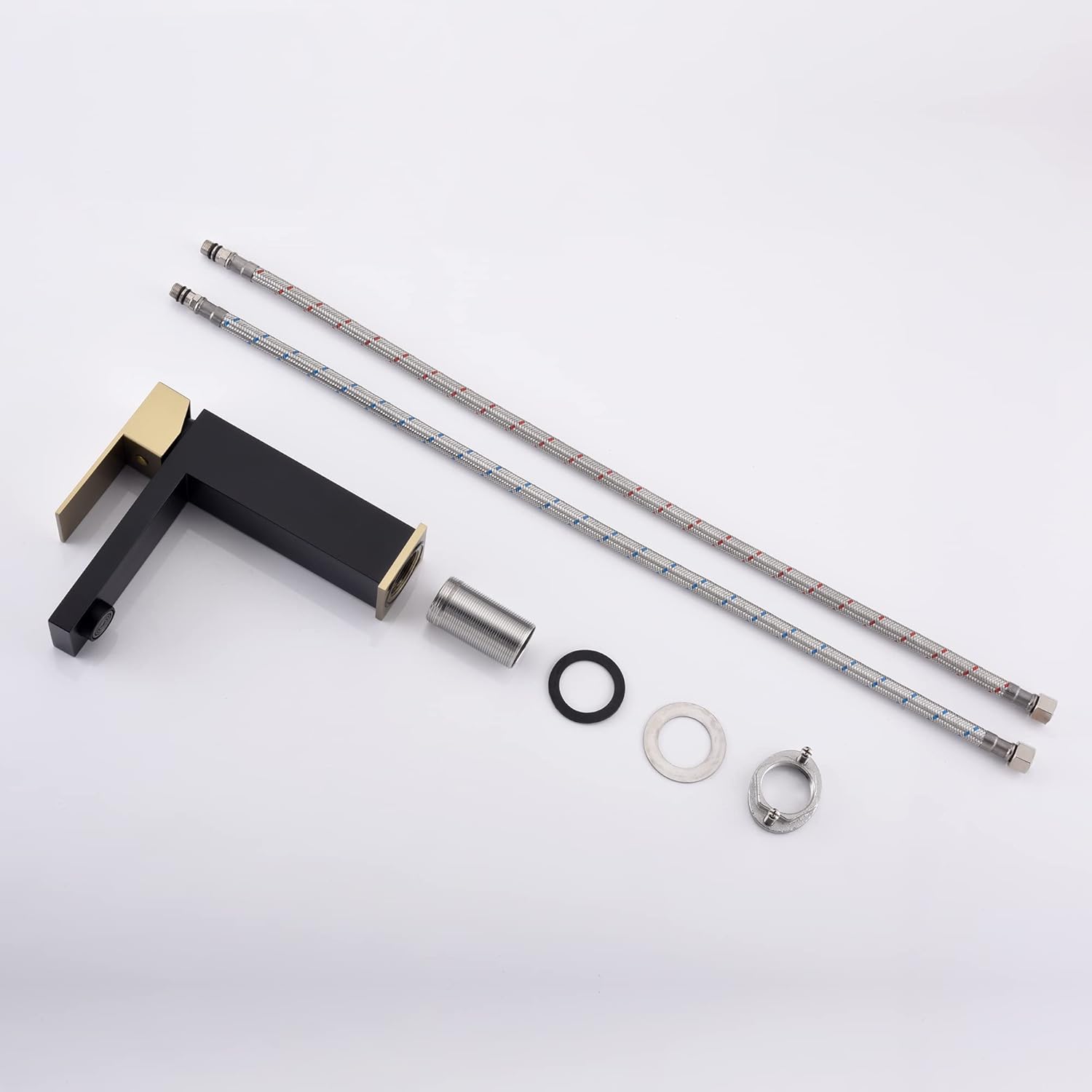 Wall Mount Tub Faucet S2140DW + Bathroom Faucet S1412-MG