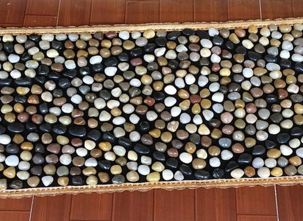 MU Stuoia di yoga di massaggio di riflessologia di ciottoli di sanità del ciottolo di massaggio naturale portatile dei ciottoli