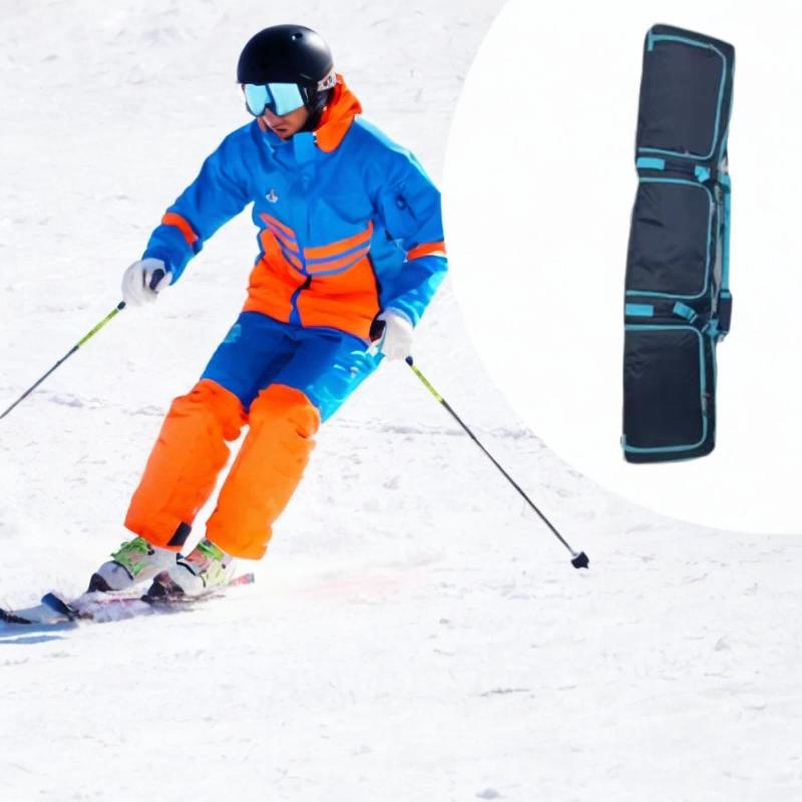 Borsa portasci e snowboard con ruote, grande capacità, per riporre gli sci in inverno