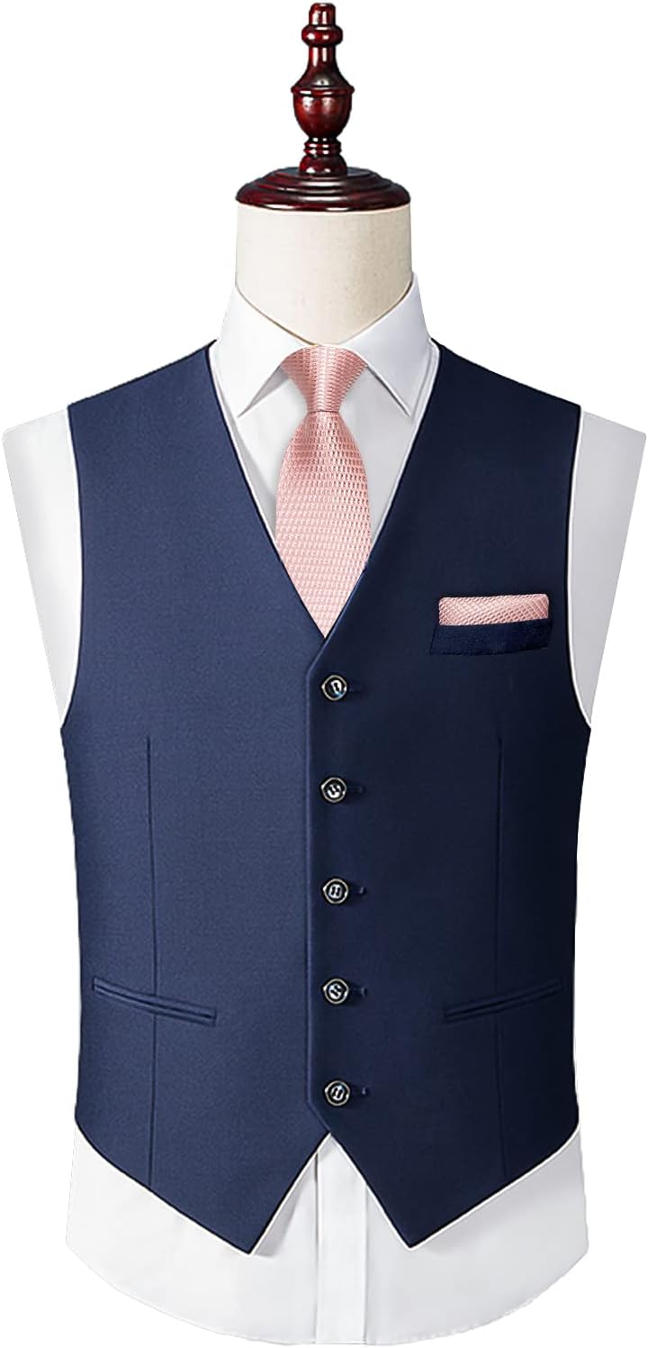 DiBanGu 2PCS Set for Father and Son Tie Silk Mens and Boys Adjustable Necktie & Pocket Square Cufflinks Kids Pre-tied Necktie - Image 3