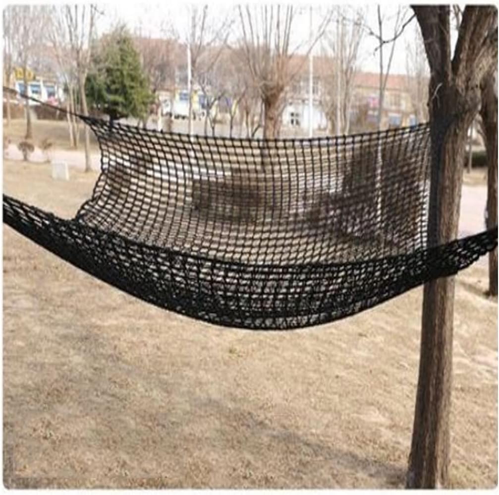 Red de carga de escalada resistente para niños, red de parque infantil de doble capa para casa de árbol y patio trasero, material de cuerda duradero para escalada segura, tamaño de 2 x 3 m