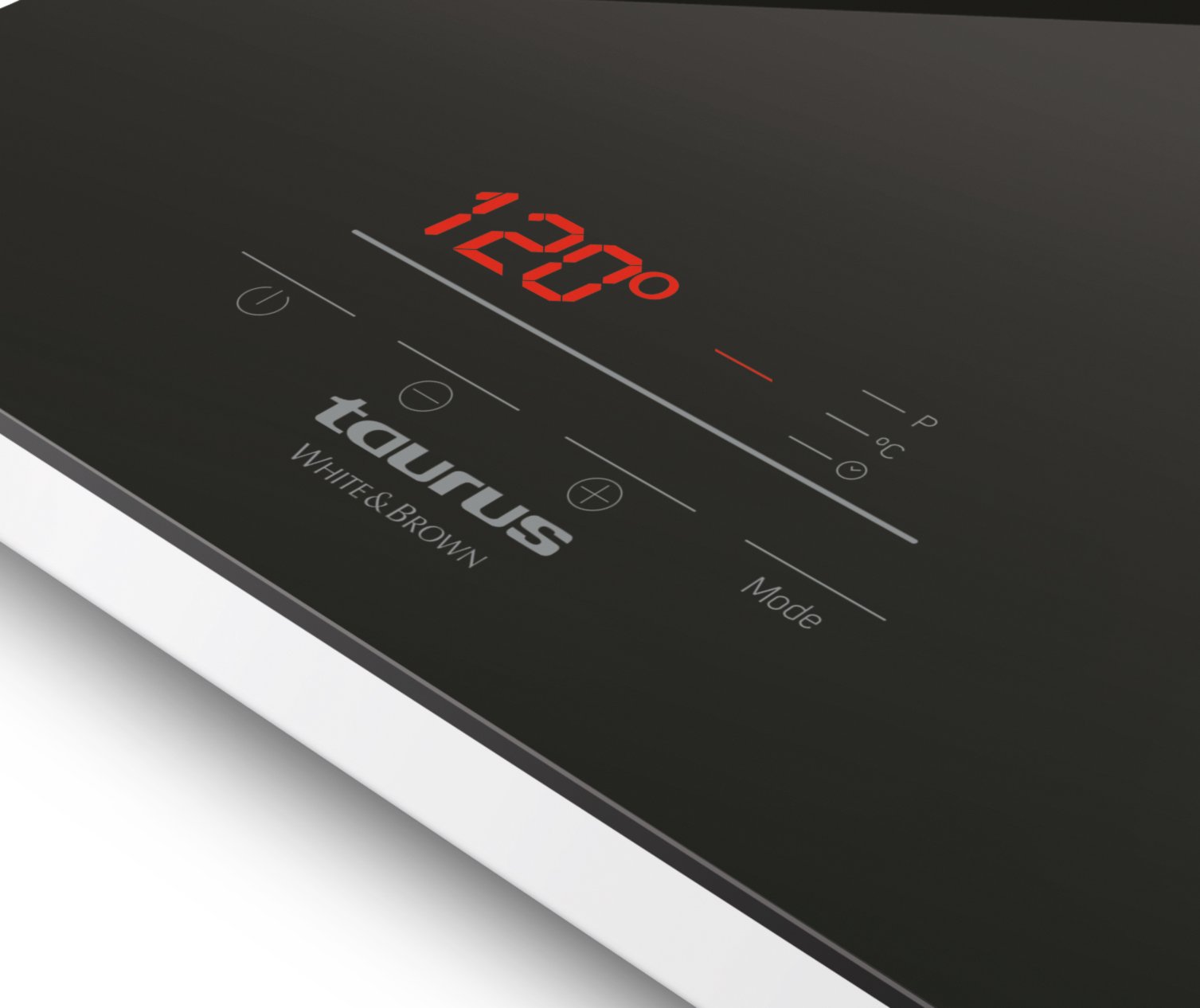 Taurus PI410 Placa de inducción portátil, 2000 W, Cristal