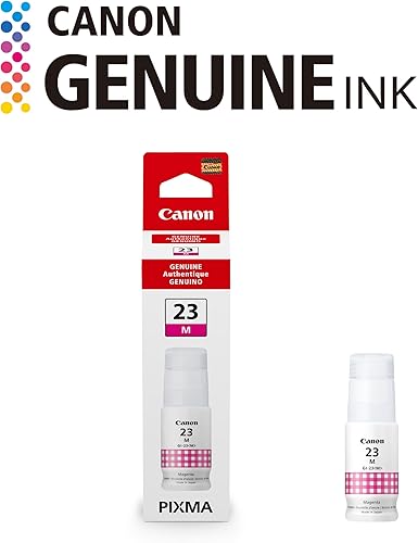 Miniatura 2 de Bota de tinta Canon GI-23 magenta genuina, compatible con impresoras Megatank G620