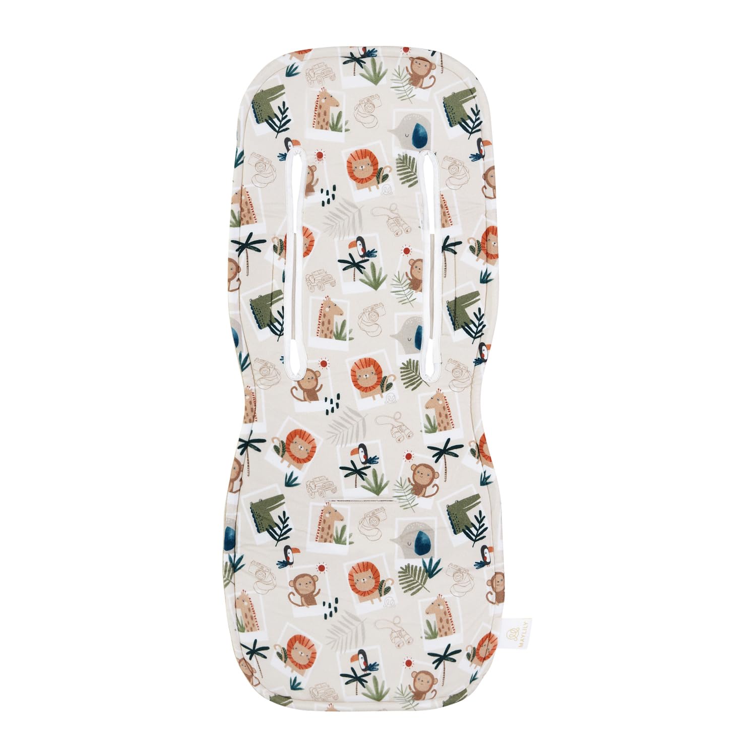 Maylily - 3D Bamboo Anti-Sweat pram Insert - seat Cover pram - Bamboo seat Cover - pram seat Cover - Winter seat Insert for Buggy - Universal - (Photosafari, Child)