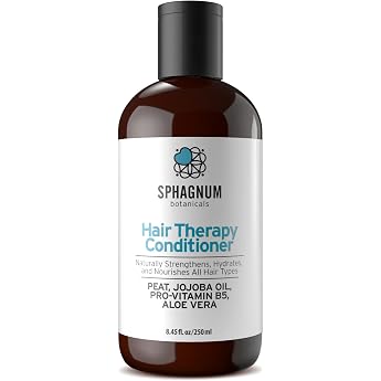 Sphagnum Botanicals Conditioner for Thin Dry Hair Peat mud jojoba oil and aloe vera for a silky manageable mane. Free from parabens silicone and sulphate