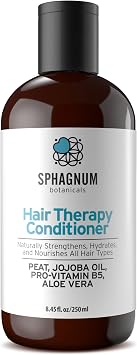 Natural Argan & Olive Oil Conditioner - Effective Peat Mud Treatment for Thin, Dry and Damaged Hair. Best Hypoallergenic Organic Minerals for Silky Hair. Pregnancy Safe. Paraben, Sulfate Free.