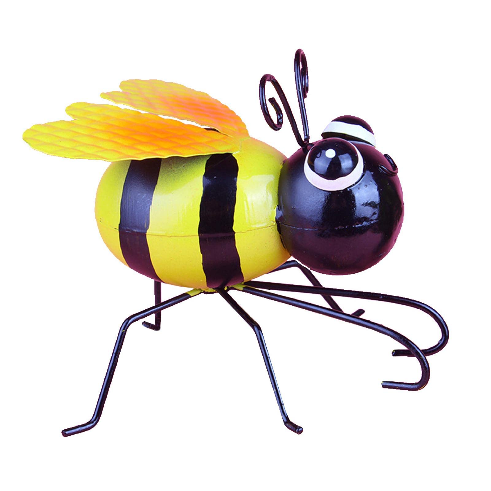 À L'intérieur D'une Ruche à Cellules Hexagonales Une Belle Abeille