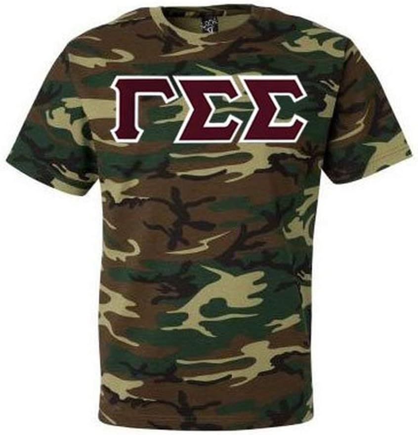 Gamma Sigma Sigma Lettered Camouflage T-Shirt