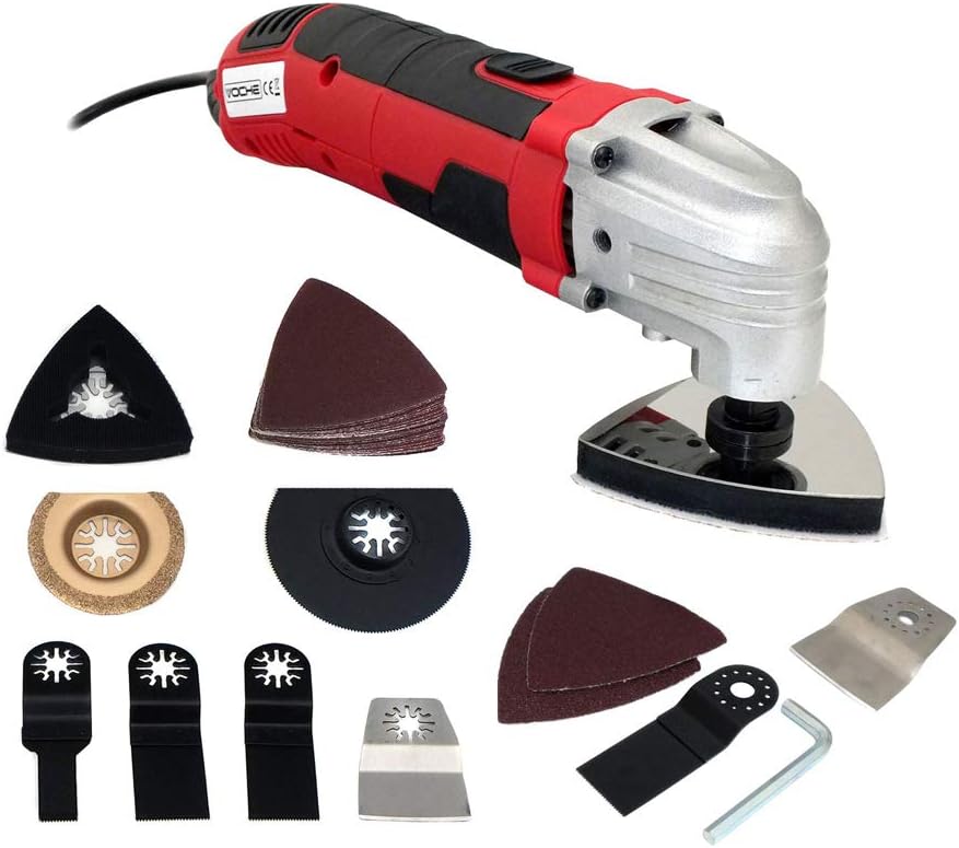 Voche 300w Electric Oscillating Multi Tool with 47PC Accessories Set Corded