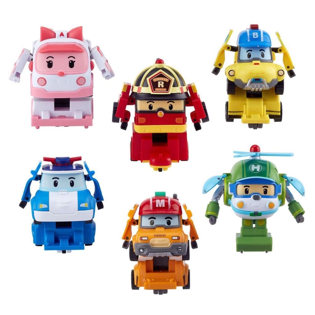 POLI ZR-915 Robocar Poli Quick Transforming Mini Rescue Deluxe Set