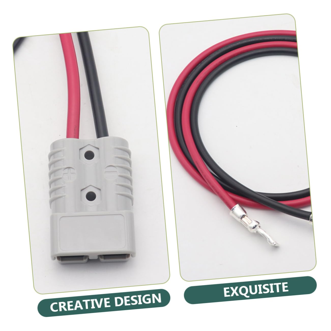 SOLUSTRE Conector Rápido 175a 600v Cable 6awg 1,2m para Automóvil y Autocaravana, Conector Resistente de Batería para Uso Industrial y Energías Renovables
