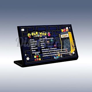 Acrylic Display Plaque for Lego PAC-Man Arcade 10323(Lego Set is not Included)