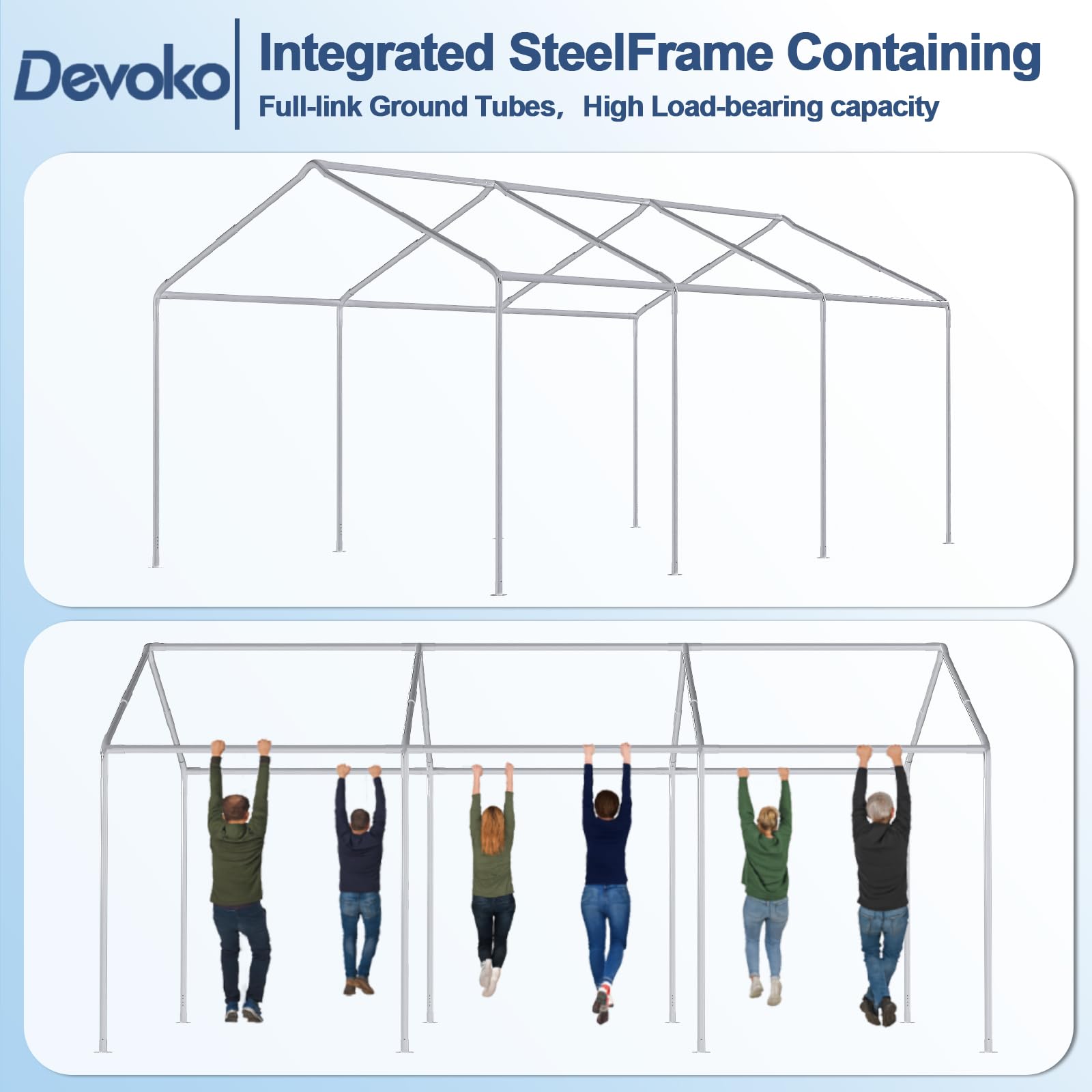 Devoko Tendone per Feste 3x6,Gazebo Esterno Resistente UV 50+,Gazebo da Giardino,Tendone da Esterno per Matrimoni, Feste, Raduni, Riunioni in Giardino,Bianco