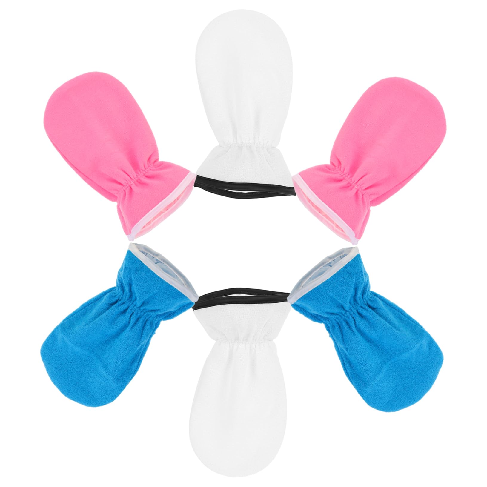 NOLITOY 3 Pairs Spa Wax Gloves Moisturizing Essential Oil Gloves Dry Hands Treatment