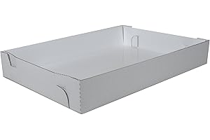 White 26x18x4 Cake Box and Board Bundle