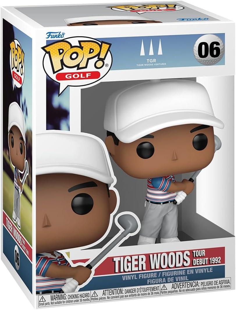 ¡Funko Pop! Golf: Tiger Woods - Tour Debut 1992 - Figura de vinilo coleccionable - Idea de regalo - Mercancía oficial - Juguetes para niños y adultos - Aficionados al deporte - Figura modelo para coleccionistas y exhibición