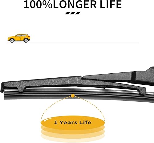 Miniatura 6 de HOSONIC 12B - Escobilla para limpiaparabrisas trasero, 12 pulgadas para Nissan ArmadaCubeMicraMuranoPathfinderQuestVersa NoteXterra, repuesto de