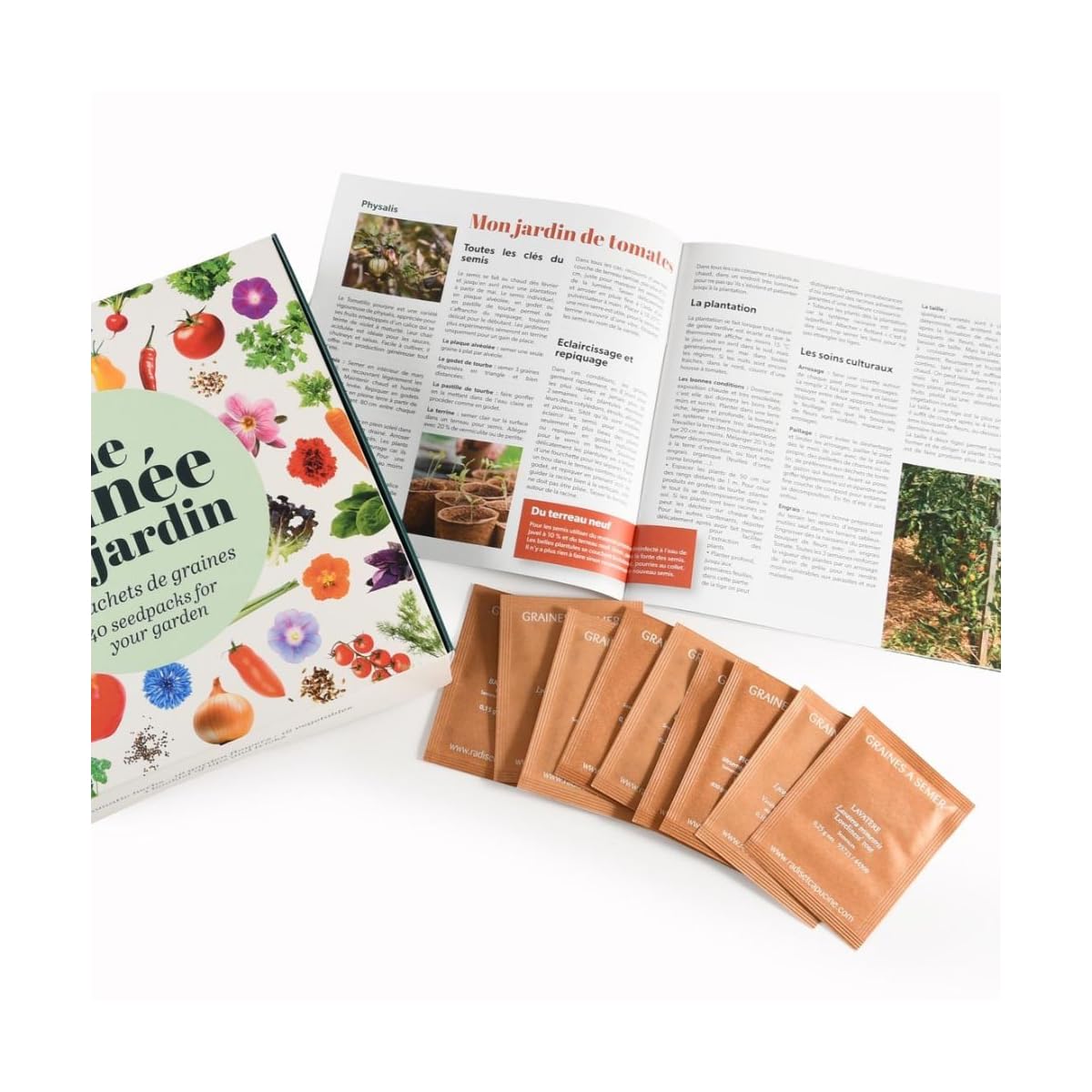 Radis et Capucine - Coffret 40 sachets de graines