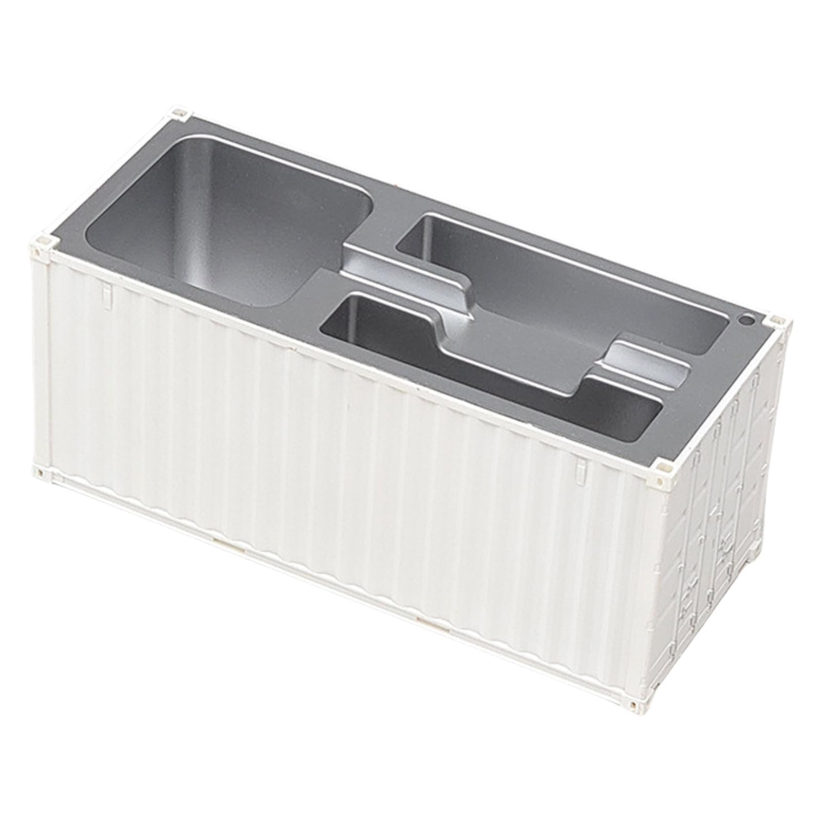 Hsyzygian Multifunctional Desk Organizers Pen Holder Name Card Holder Container Storage Box with Multiple Compartments Desk Storage