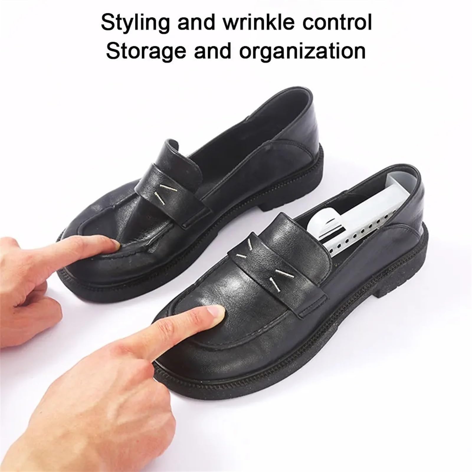 Hormas para zapatos 1-5 pares de ensanchadores de zapatos for hombres y mujeres, árboles de zapatos ajustables for hombres y mujeres, soporte de plástico portátil for moldear zapatos(B For Women 5Pair