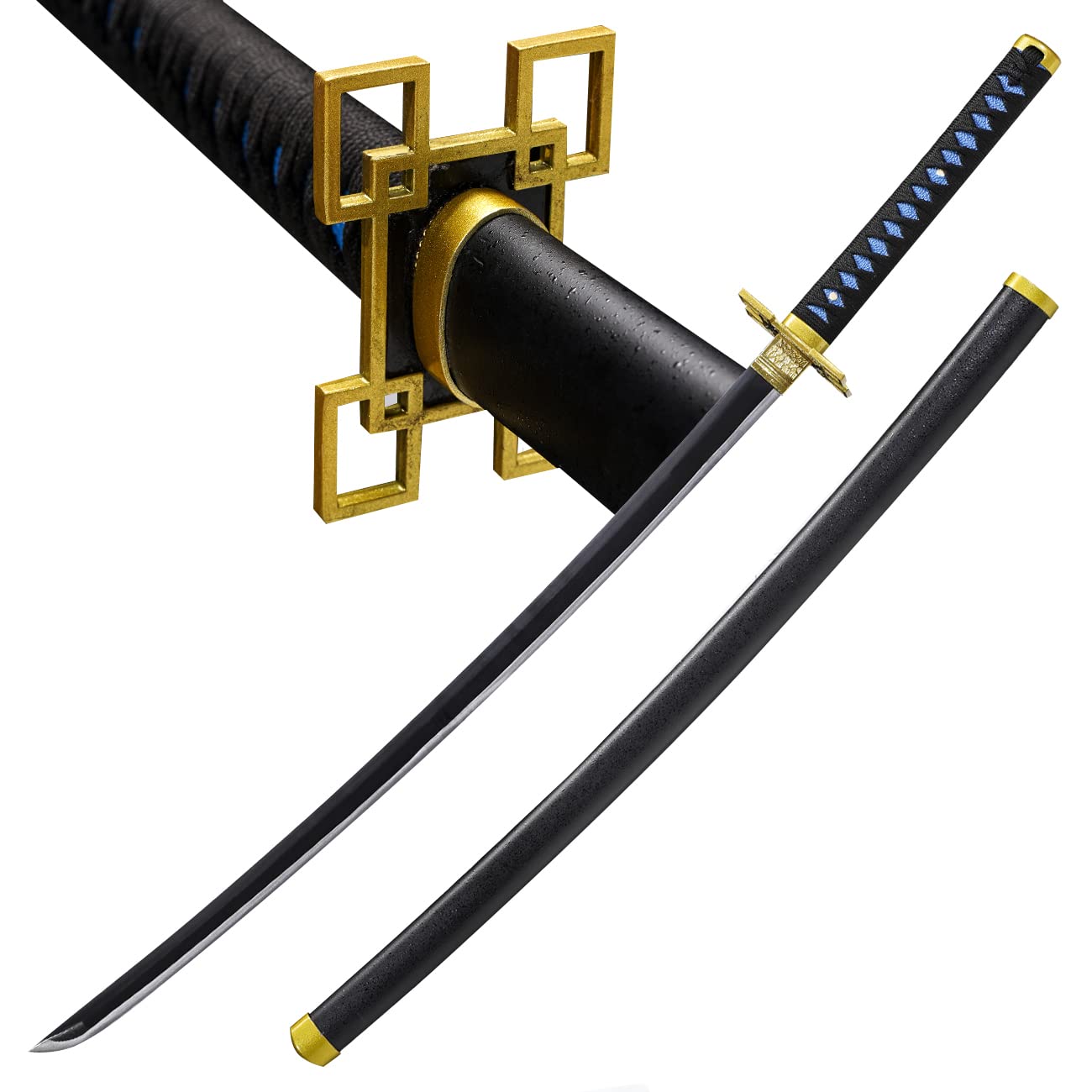 Sharp Handmade Katana Sword Demon Slayer ,1045/1060high Carbon Steel,Battle Ready.40.5 inch, Cosplay Purpose, Anime Original Texture
