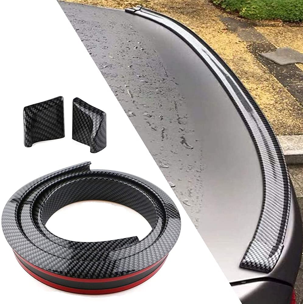 AUTOMASH Car Rear Trunk Spoiler Wing Lip Kit for Curvv 2025 to 2026 Year Onwards All Models of Ta-ta Car Dicky Skirt Trimmable Rear Lip Spoiler Carbon Fiber - 1.5 Meters x 35mm-image-18