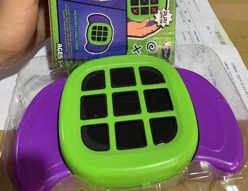 Bolt 3-in-1 Handheld Puzzle Game Console - Tic Tac Toe, Portable Travel Game for Kids & Adults, Ages 3+ - Image 2