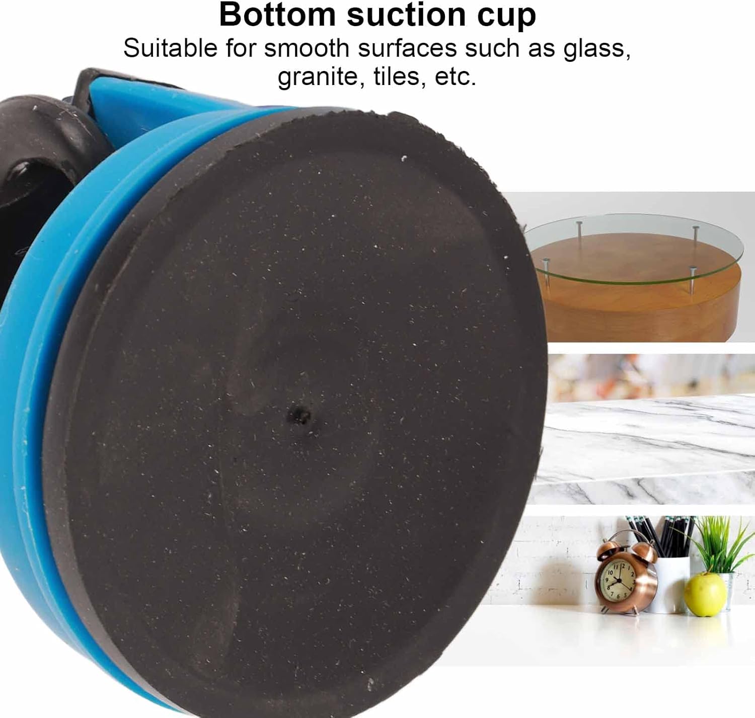 Manual Knife Sharpener, Knife Sharpening Kit with Suction Cup, Tgsten Steel Knife Sharpening for Kitchen, Home Use.(Blue)
