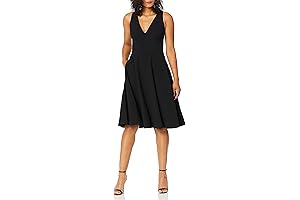 Women's Catalina Solid Sleeveless Fit & Flare Midi Dress – White House Black Market