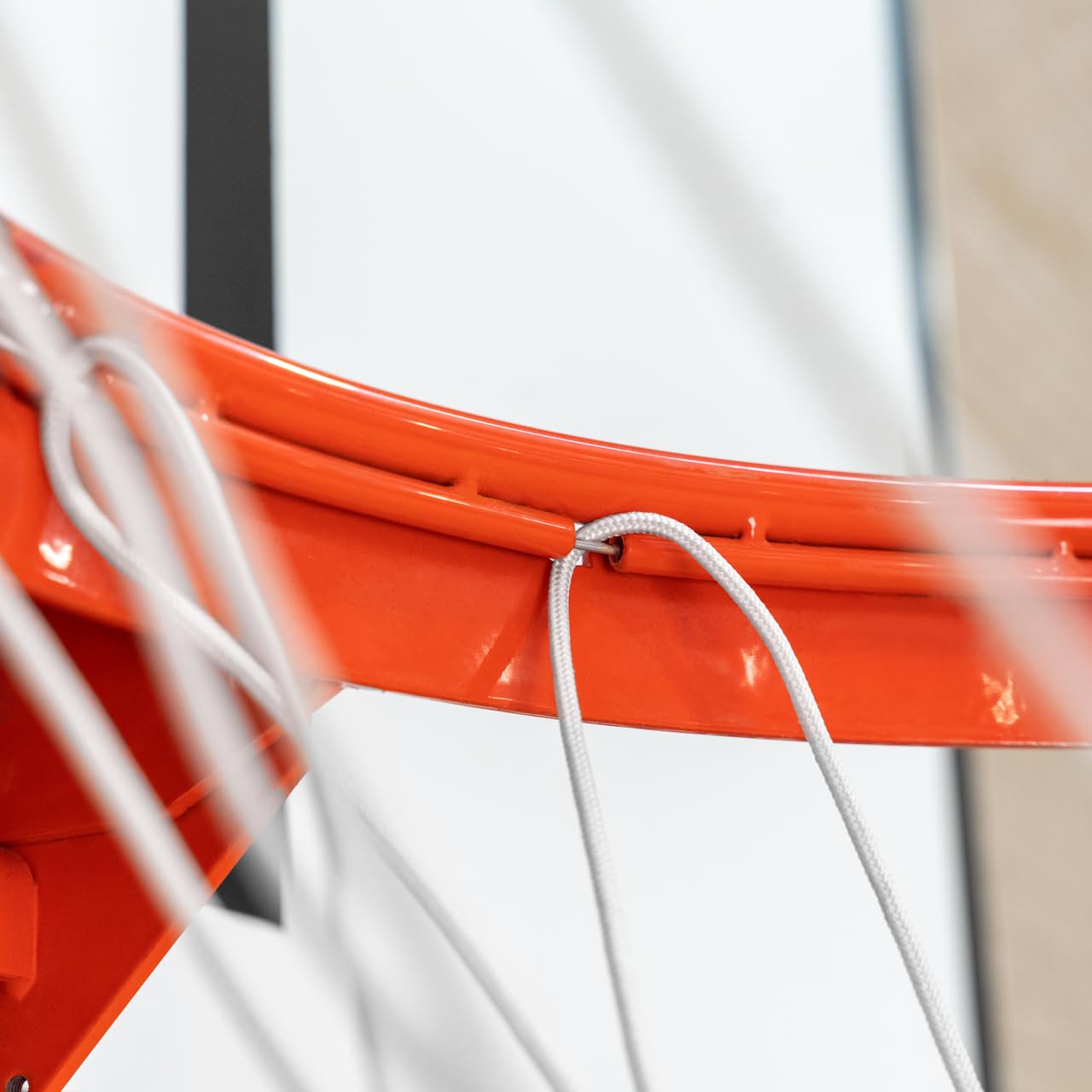 FORZA Canestro Da Basket Professionale - Da Montare A Muro | Anello Pallacanestro Per Interni Ed Esterni | Anello Flessibile Con Rete | Canestro Basket Con Piastra Per Montaggio Al Muro